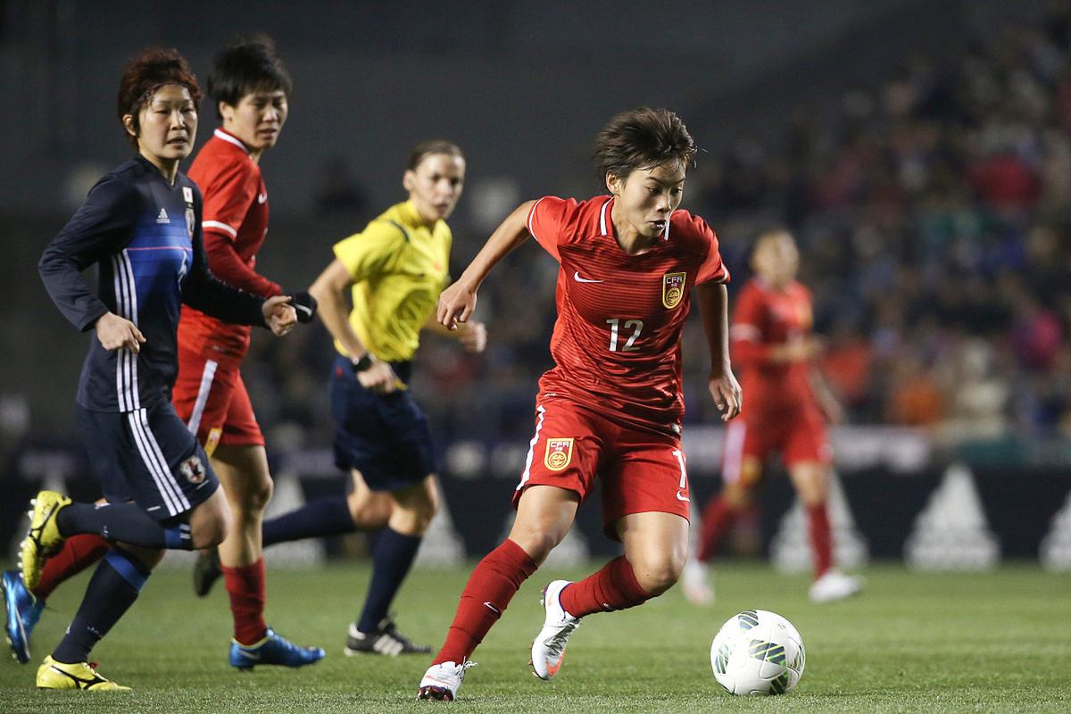 亚运会女足和日本比赛