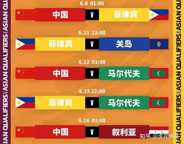 亚预赛中国vs菲律宾时间
