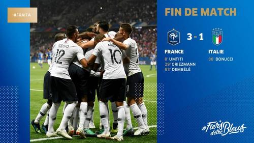 法国vs意大利友谊赛结果